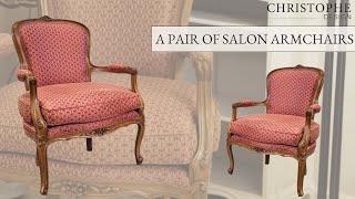 A Pair of Salon Armchairs⎮Christophe Design