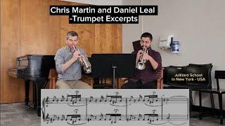 Chris Martin and Daniel Leal - Trumpet Excertpts- in Julliard School, New York - USA.