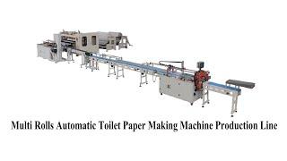 Automatic bathroom toilet tissue paper making machine production line