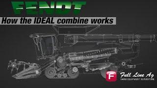 How the Fendt Ideal Combine Works (Crop Flow Animation)