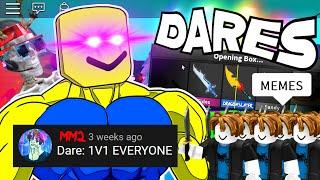 ROBLOX Murder Mystery 2 DARES Funny Moments (MEMES)