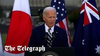 Joe Biden appears to snap at staffers during a press conference