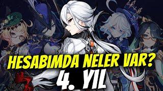 4. YILA ÖZEL HESABIMDA NELER VAR? | Pişman Olduklarım & Beklediklerim | Genshin Impact Türkçe