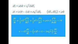 Derivation of Heston Stochastic Volatility Model PDE