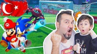 MARIO VE SONIC TÜRK OLDU! TAKIMLAR OLİMPİYATLARDA FUTBOL MAÇI! | MARIO VE SONIC AT THE OLYMPIC GAMES