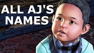 The Walking Dead Episode 1 - All AJ's Name Choices & Jane's Reactions (Season 3 A New Frontier)