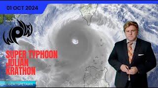 Super Typhoon Krathon : Julian nears Taiwan after hitting the Philippines