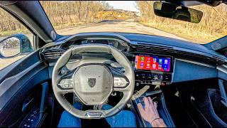 2025 Peugeot 308 GT  (Plug-In Hybrid 1.6 225 hp) | POV Test Drive #2342 Joe Black