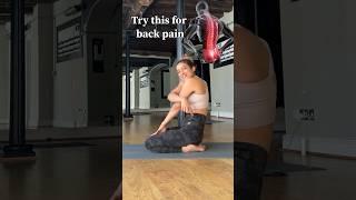 Quick back pain relief