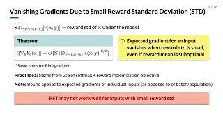 Vanishing Gradients in Reinforcement Finetuning of Language Models