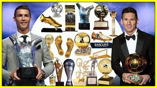 Cristiano Ronaldo Vs Lionel Messi All Individual Awards Compared. Who Won Most Individual Awards 