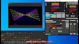 How to choose eastsun rgb light library in Madrix