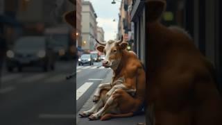 Beautiful story of a drug addict cow  smoking cigarette #youtubeshorts​ #shorts​ #viral​ #ytshorts​