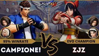 KOF XV️ CAMPIONE! (Duo Lon/Shingo/Ash) vs  ZJZ (Duo Lon/Nakoruru/Chizuru)️Replay Match - 12/24