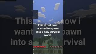 my spawn in was something else #funnyvideo #minecraft #minecraftshorts #gaming