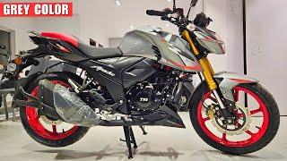 2025 TVS Apache RTR 160 4V USD Grey Color Review - Price & All Colors | New Updates