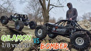 Battle of axials! New Axp8 Gilamon vs Bomber RB10 at "World Class" Crawler County