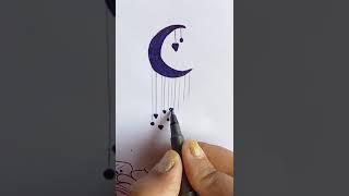 How to draw a moon || Very Easy Drawing