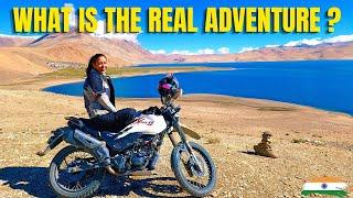 MOTORBIKE FALL IN RIVER.. TURKISH LAKE IN INDIA - TSO Moriri Lake / India Motovlog #56