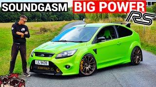  IMMENSE 5 CYLINDER TURBO SOUNDS! 520HP FORD FOCUS RS MK2 REVIEW