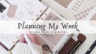 Plan With Me | Planning My Week in Less Than 20 Minutes