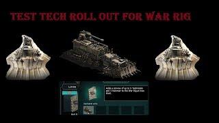 War Commander - Test Tech Roll Out For War Rig .