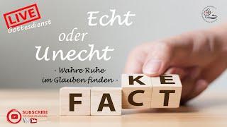 Echt oder unecht - Wahre Ruhe im Glauben finden | Predigt Marcel Brankiewicz