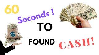 60 SECONDS TO CASH, HOW TO FIND MONEY ANTIQUE QUEST