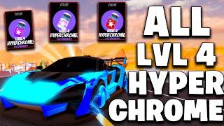 GETTING ALL LEVEL 4 HYPERCHROMES IN Roblox Jailbreak