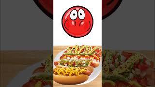 Red Вall Animation - Hot Dog Toppings  #shorts #animation