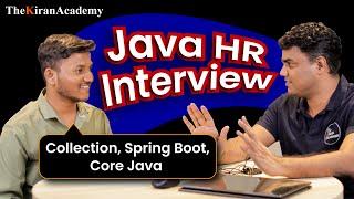 Java HR Mock Interview On Core Java | Java Interview Question | Collection, String | By Kiran Sir