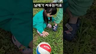 남매가 맨날 싸우는이유 #현실남매 #남매육아 #남매브이로그