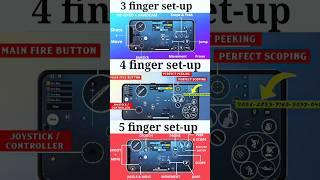 3,4,5 - FINGER CLAM SET-UP CONTROL SETTING  #pubg #shorts #bgmi #setup #foryou #trending