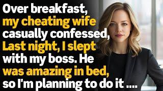 Over Breakfast, My Cheating Wife Casually Confessed to Sleeping With Her Boss—And I Snapped....