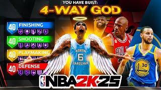 NEW "4-WAY GOD" BUILD IS THE BEST BUILD IN NBA 2K25! *NEW* BEST GAME BREAKING BUILD IN NBA 2K25