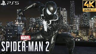 Marvel's Spider-Man 2 PS5 - Symbiote Suit Free Roam Gameplay (4K 60FPS)