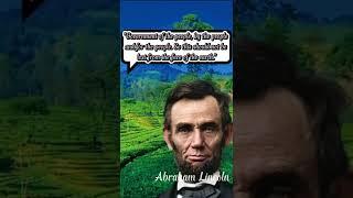 Abraham Lincoln's Words of Wisdom on Democracy l President of the United States 16