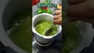 Quick and easy pressure cooker mint rice #shorts #cooking #youtubeshorts
