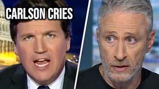 Tucker Carlson Proves How Scared He Is Of Jon Stewart