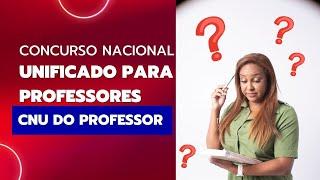 Concurso Unificado para Professores!