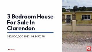 3 Bedroom House For Sale In Clarendon, Jamaica