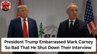 Trump Made Mark Carney Panic & End Their Interview