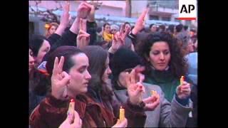 Kosovo - Ethnic Albanian women hold vigil