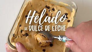 Receta: Helado de dulce de leche casero