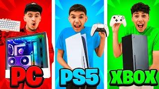 Brothers Use Different Platforms To Play Fortnite! PC vs PS5 vs XBOX