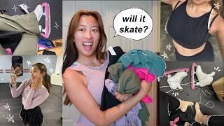 TESTING halara activewear for figure skaters | affordable, cute, supportive, warm skating clothes