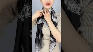 Tie tips Tie a Silk scarf 小窍门，丝巾系法