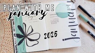 2025 January Plan with me | Bullet Journal Setup 2025 | Minimal Setup