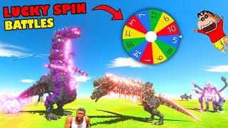 LUCKY MYSTERY SPIN BATTLES with SHINCHAN vs CHOP vs AMAAN-T in Animal Revolt Battle Sim CUSTOM UNITS