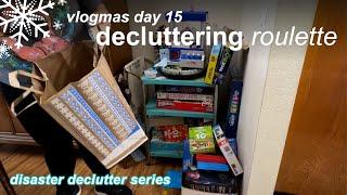 Decluttering Roulette - Board games, puzzles, and setting up a game cart | Vlogmas Day 15